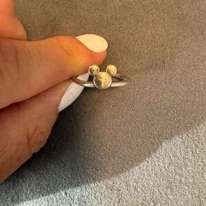 Silver Mickey Mouse Ring